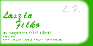 laszlo filko business card